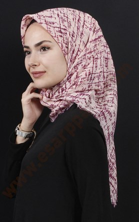 Coton Kare Eşarp 1207-16