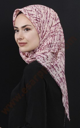 Coton Kare Eşarp 1207-16