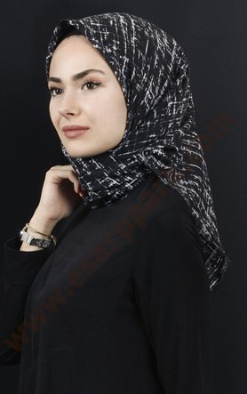 Coton Kare Eşarp 1207-18