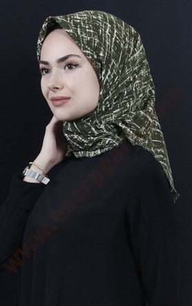 Coton Kare Eşarp 1207-19