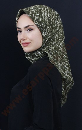 Coton Kare Eşarp 1207-19