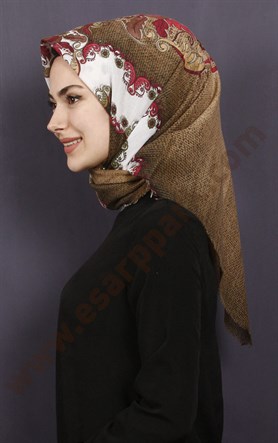 Coton Kare Eşarp 1207-21