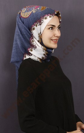 Coton Kare Eşarp 1207-22
