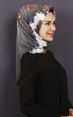 Coton Kare Eşarp 1207-23