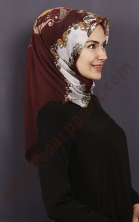 Coton Kare Eşarp 1207-24