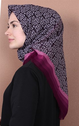 Coton Kare Eşarp 1207-30