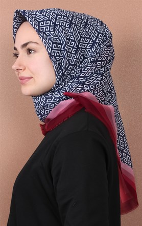 Coton Kare Eşarp 1207-37