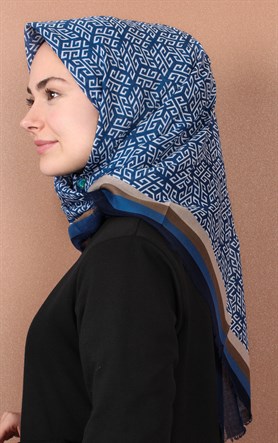 Coton Kare Eşarp 1207-38