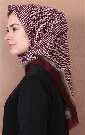 Coton Kare Eşarp 1207-40