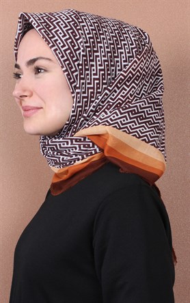Coton Kare Eşarp 1207-41