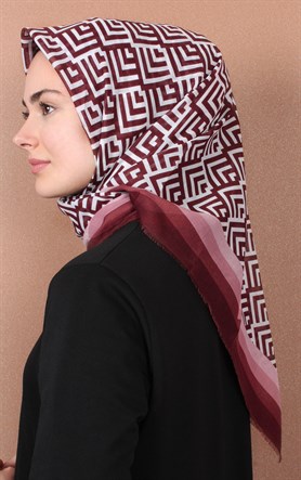 Coton Kare Eşarp 1207-42