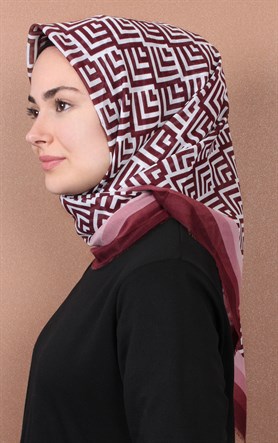 Coton Kare Eşarp 1207-42