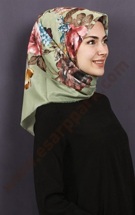 Coton Kare Eşarp 1207-45