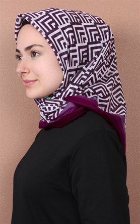 Coton Kare Eşarp 1207-46