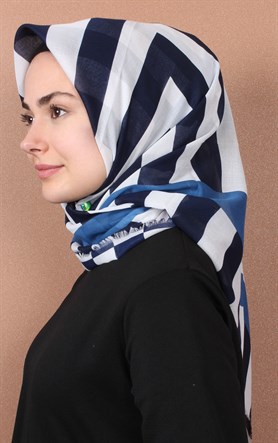 Coton Kare Eşarp 1207-48