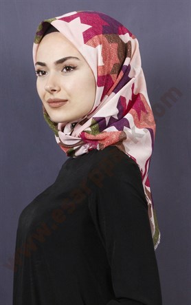 Coton Kare Eşarp 1207-5