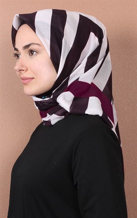 Coton Kare Eşarp 1207-50