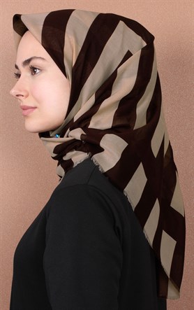 Coton Kare Eşarp 1207-51