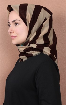 Coton Kare Eşarp 1207-51
