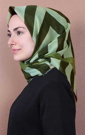 Coton Kare Eşarp 1207-55