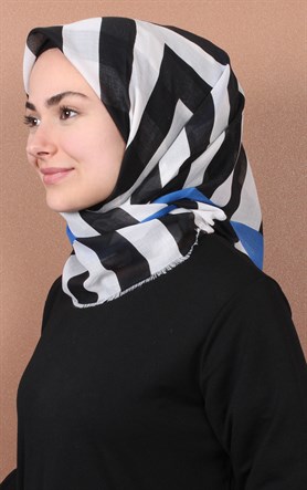 Coton Kare Eşarp 1207-58