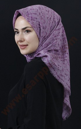 Coton Kare Eşarp 1207-7
