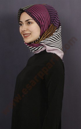 Coton Kare Eşarp 1208-10