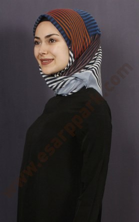 Coton Kare Eşarp 1208-13