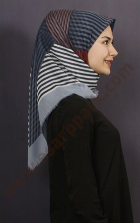 Coton Kare Eşarp 1208-13
