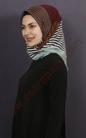 Coton Kare Eşarp 1208-16