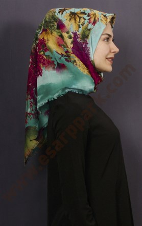 Coton Kare Eşarp 1208-18