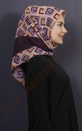 Coton Kare Eşarp 1208-20