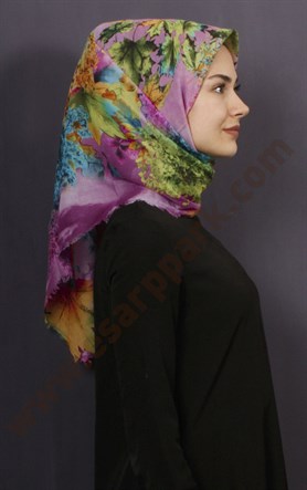 Coton Kare Eşarp 1208-23