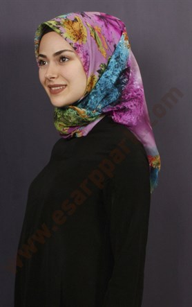 Coton Kare Eşarp 1208-23
