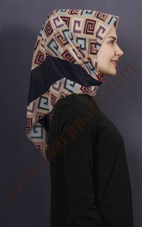 Coton Kare Eşarp 1208-24