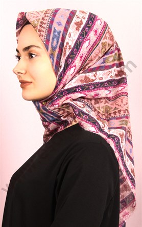 Coton Kare Eşarp 1208-25