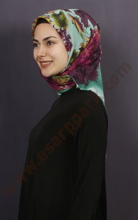 Coton Kare Eşarp 1208-26