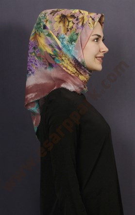 Coton Kare Eşarp 1208-28