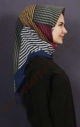 Coton Kare Eşarp 1208-6