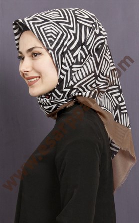 Coton Kare Eşarp 1209-10