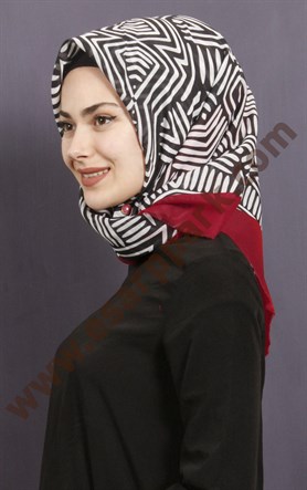 Coton Kare Eşarp 1209-11