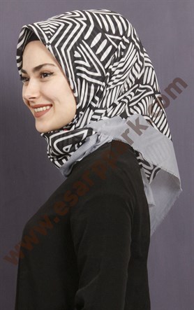 Coton Kare Eşarp 1209-13