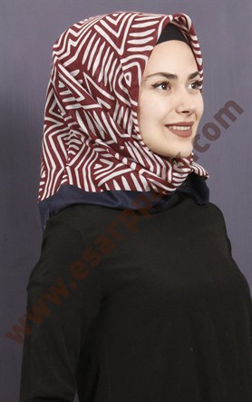 Coton Kare Eşarp 1209-14