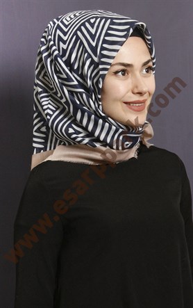 Coton Kare Eşarp 1209-17