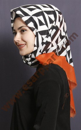 Coton Kare Eşarp 1209-21