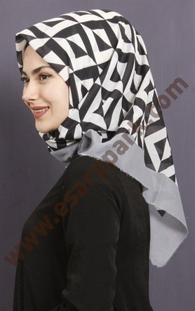 Coton Kare Eşarp 1209-22