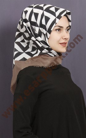 Coton Kare Eşarp 1209-23