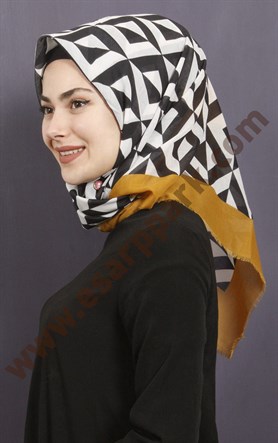 Coton Kare Eşarp 1209-24