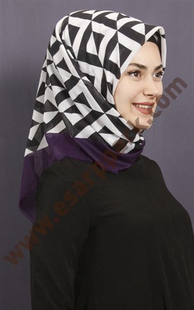 Coton Kare Eşarp 1209-26