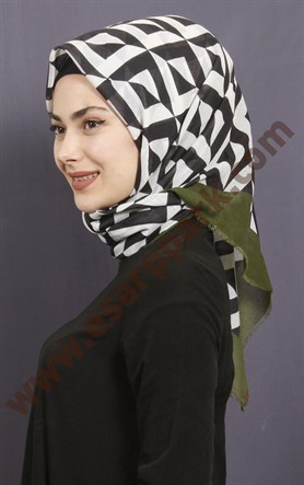 Coton Kare Eşarp 1209-29